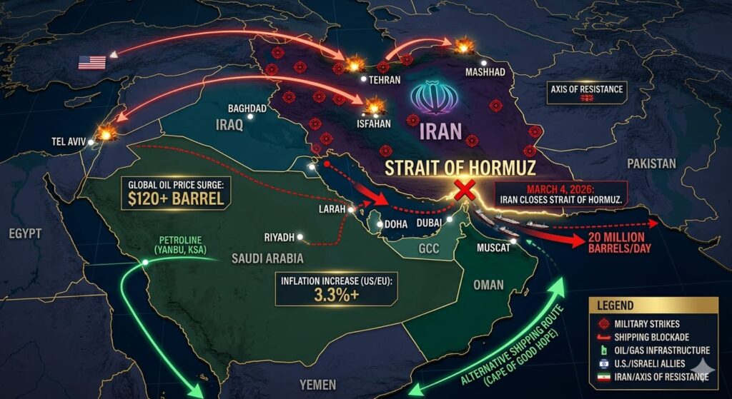 Iran crisis 2026 geopolitical impact map and regional stability analysis