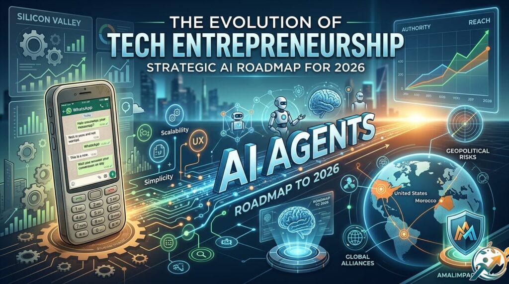 Strategic Roadmap for Tech Entrepreneurship in 2026 featuring AI Agents and Scalability